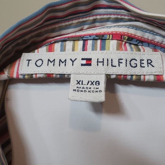 Tommy Hilfiger Women's Long Sleeve Blouse Size XL Multi -Colored - Picture 6 of 10
